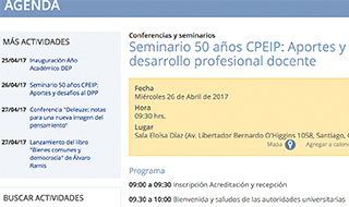 Seminario 50 años CPEIP: Aportes y desafíos al desarrollo profesional docente