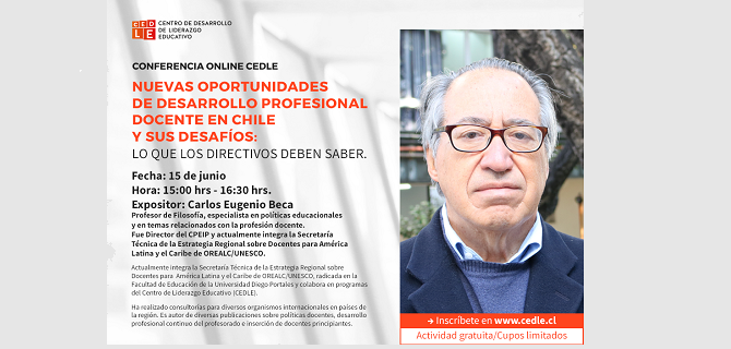 Conferencia online: Nuevas oportunidades de desarrollo docente, lo que los directivos deben saber